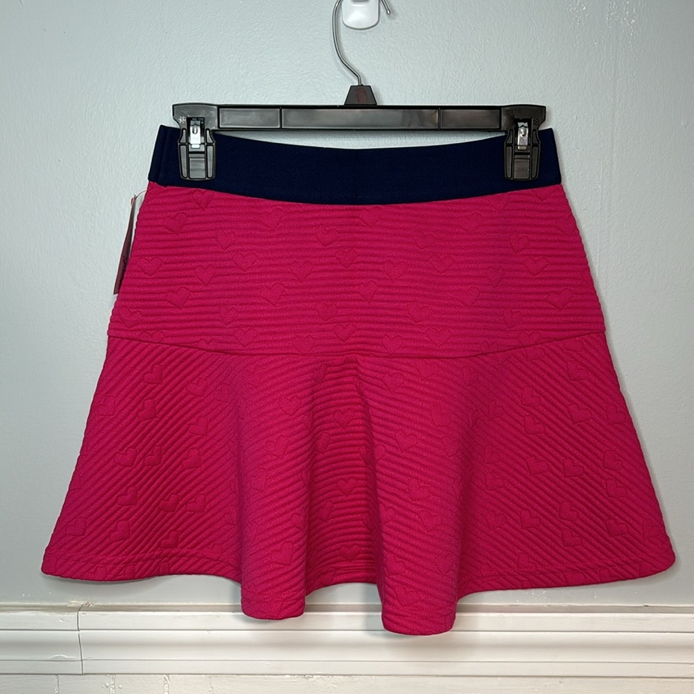5 for $20! Cat and Jack Pink and Navy Heart Skirt size XL 14/16 - Picture 2 of 6